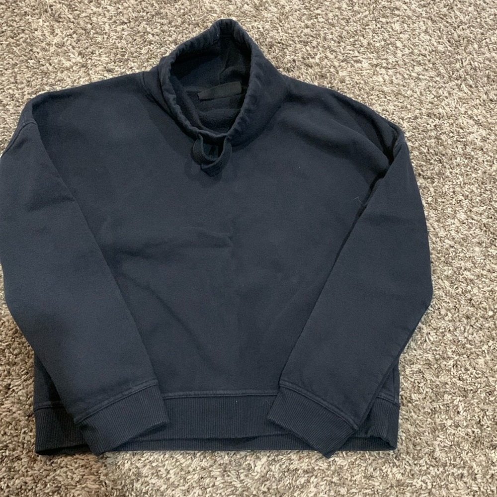 Under Armour black cowl neck sweatshirt- short style, loose fit - size small